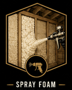 Spray foam insulation