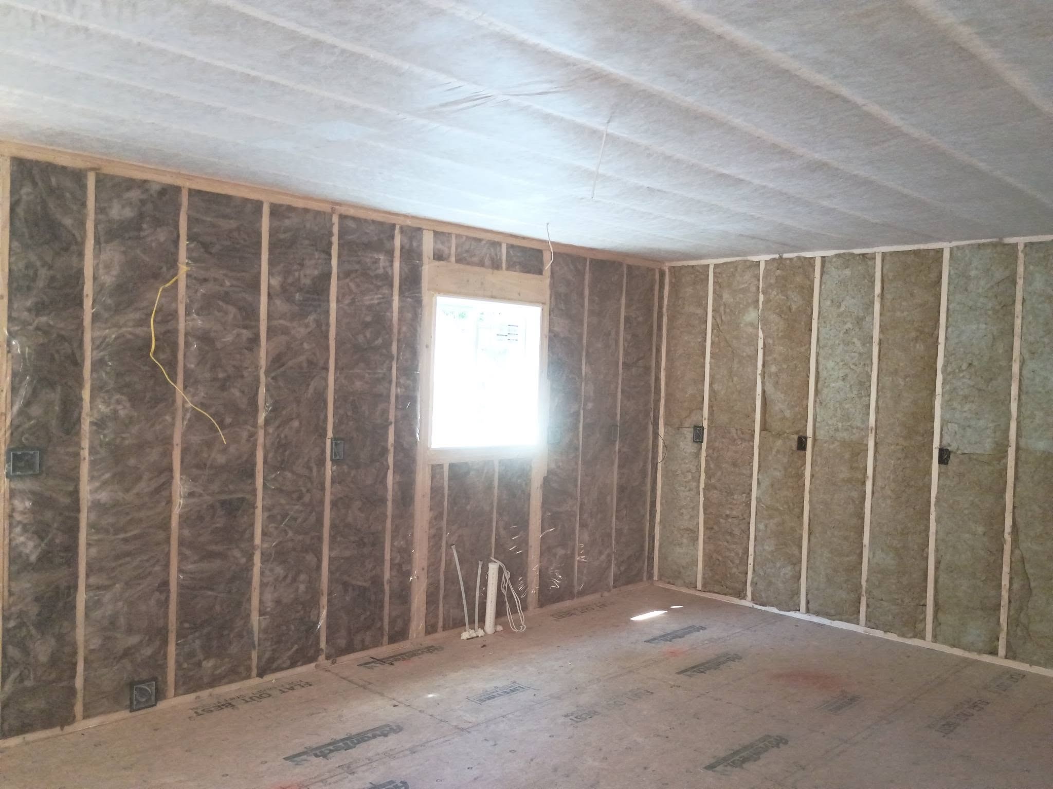 Wall and ceiling fiberglass batt insulation in a Mont Vernon New Hampshire project