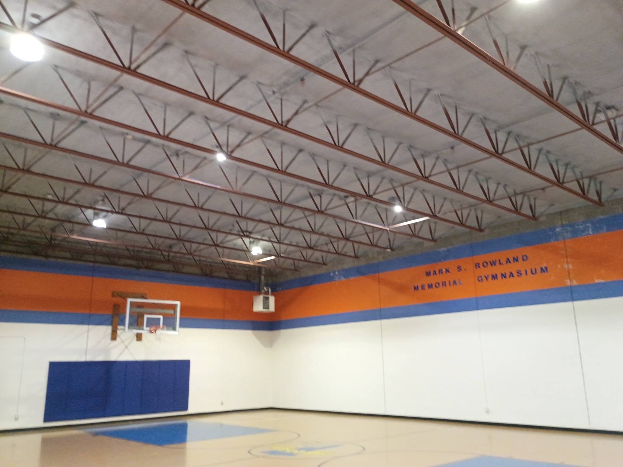 Wide view of insulated gymnasium roof deck in Nashua New Hampshire